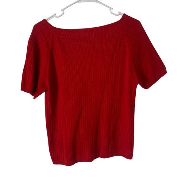 Pre Owned Women's White Stag Sweater Top Sz Lg Stay Cozy in Classic Cool Style - Picture 5 of 8